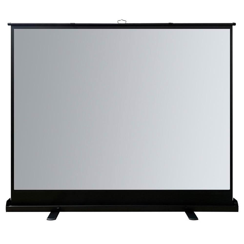 【RTAKO】氣壓式地拉投影布幕60吋/80吋/100吋(4:3) 4K金屬/免打孔投影螢幕/抗光幕布/投影機布幕/手拉幕