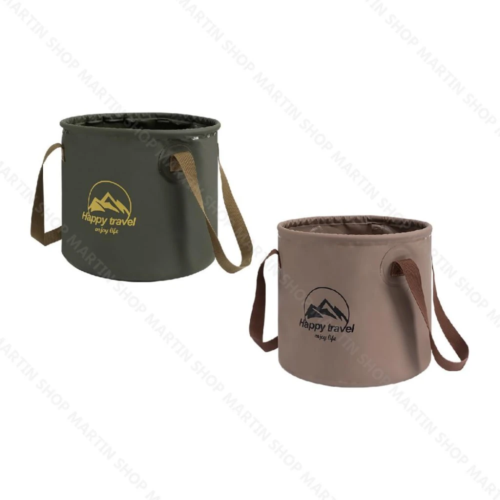 【Martin Shop 馬丁的店】摺疊水桶 儲水桶 提水桶 摺疊圓形水桶 露營水桶 收納桶 戶外旅行水桶 水桶 釣魚桶 泡腳桶 折疊水桶 桶子