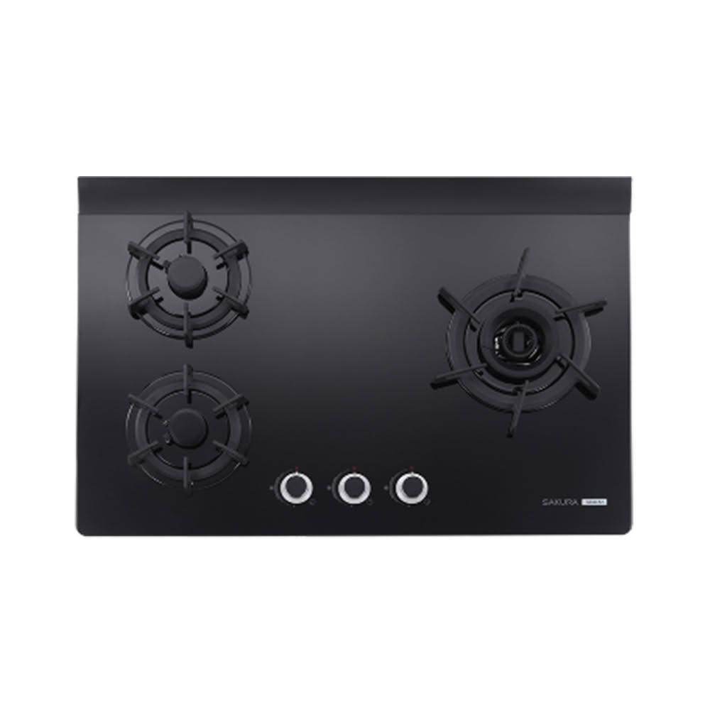 【SAKURA 櫻花】櫻花 SAKURA 三口爐 檯面爐 瓦斯爐 G2932AGB 黑色強化玻璃 (僅限 中彰投 含基本安裝)
