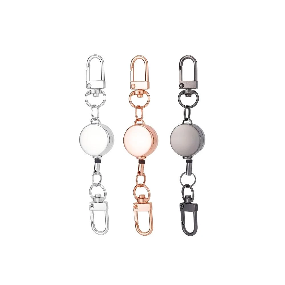 【LAVIDA 育兒好好玩】證件套易拉扣 鑰匙圈 扣 伸縮鑰匙圈 伸縮 證件扣 伸縮扣環 識別證拉環 拉環 伸縮卡扣識別證伸縮扣