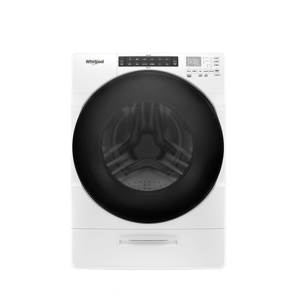 【Whirlpool 惠而浦】17公斤 Load & Go蒸氣洗滾筒洗衣機 8TWFW6620HW美式冷熱進水 超大容量溫熱水洗淨