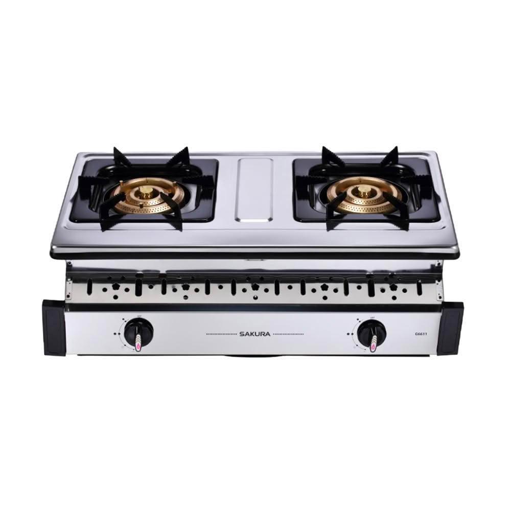 【SAKURA 櫻花】櫻花 SAKURA  崁入式 三環銅爐頭安全爐 G6611S (僅限 中彰投 含基本安裝)