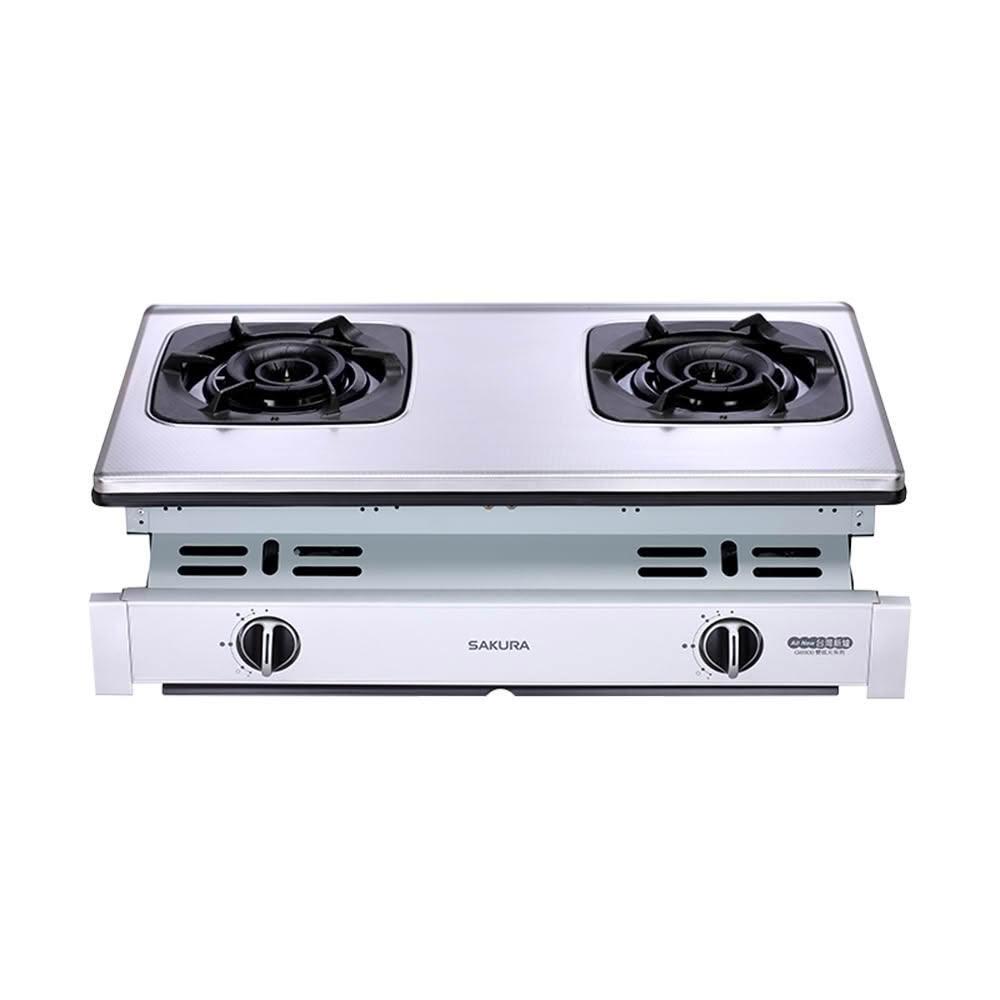 【SAKURA 櫻花】櫻花 SAKURA 雙口爐 嵌入爐 瓦斯爐 G6900S 不鏽鋼面板 (僅限 中彰投 含基本安裝)