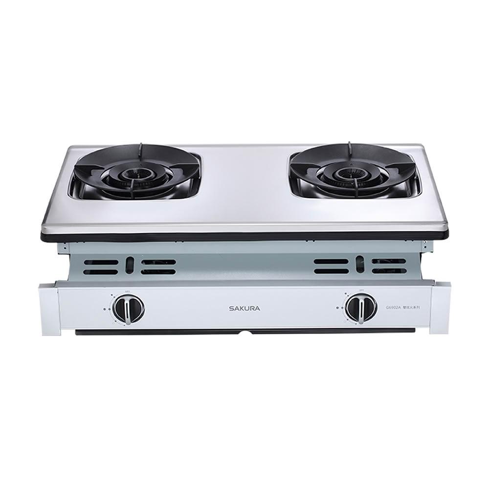 【SAKURA 櫻花】櫻花 SAKURA 聚熱焱雙炫火安全爐 G6902AS崁入爐  (僅限 中彰投 含基本安裝)