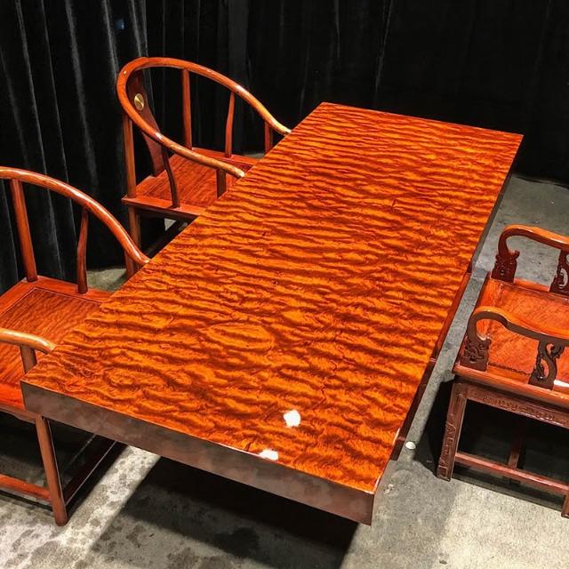 原木花梨茶桌面 原木花梨茶桌面