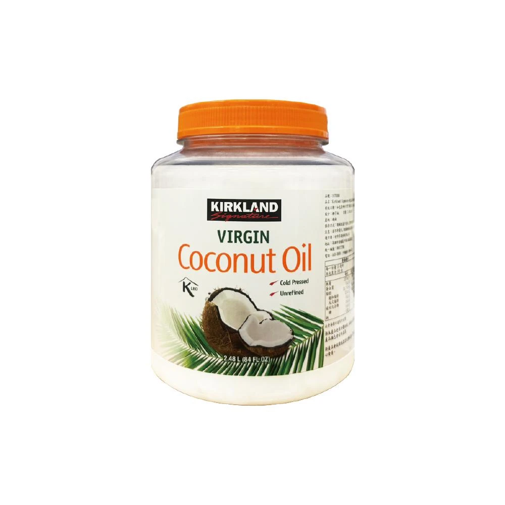 【Kirkland Signature 科克蘭】冷壓初榨椰子油2.48L裝×1罐起〔多種罐數任選〕-DS隨手包