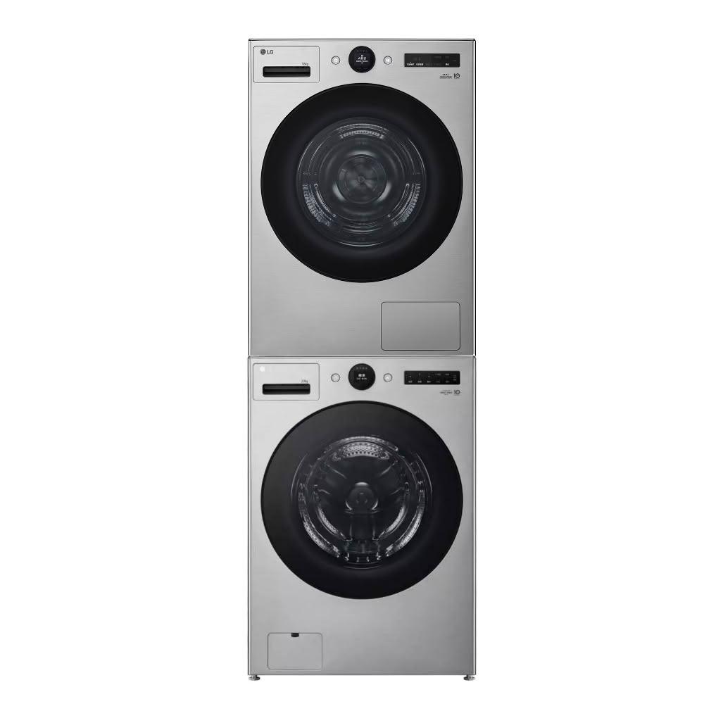 【LG 樂金】18公斤免曬衣機乾衣機+20公斤蒸氣變頻滾筒蒸洗衣脫洗衣機WR-18DS-WD-S20FS