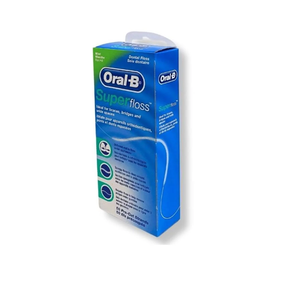 Oral B 歐樂B 三合一超級牙線 50條/包 牙套矯正器必用