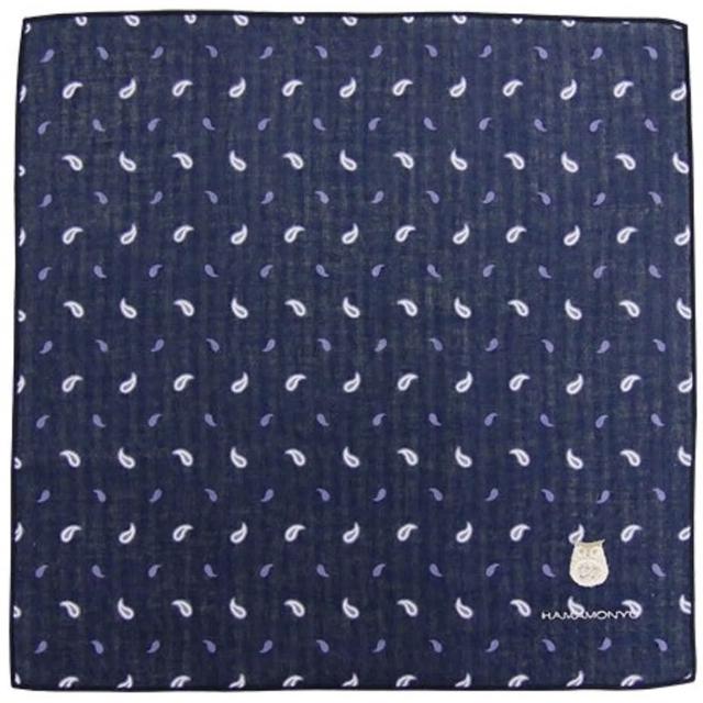 濱文樣】日本製紗布手帕小方巾刺繡LOGO ( 貓頭鷹圖案) HAMAMONYO