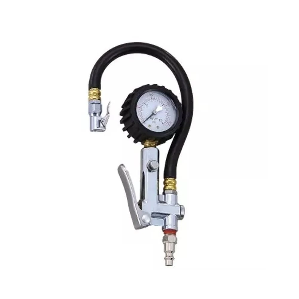 THB B50 打氣量壓錶 打氣量壓表 胎壓錶 胎壓計 胎壓槍 附快速接頭 台灣製 中崙五金