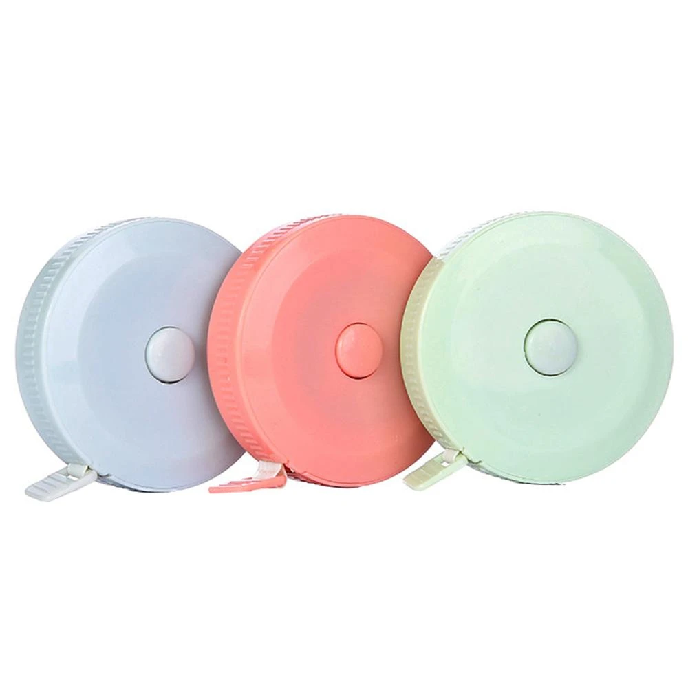 【日創生活】圓形捲尺 迷你捲尺 {馬卡龍色 伸縮尺 量衣尺 軟尺 量尺 隨身尺 縮捲尺}