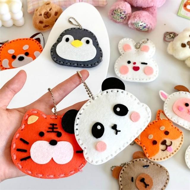 兒童縫縫樂 兒童DIY DIY縫製材料包 兒童手作 動物縫縫樂 diy掛件 手工玩偶掛件 手縫材料包