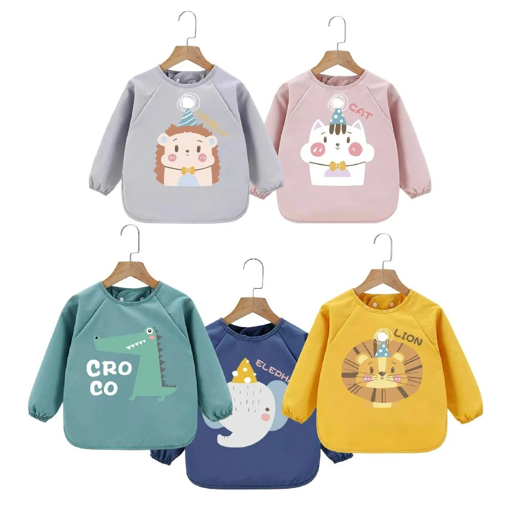 [Momm]兒童畫畫衣 圍兜 畫畫衣 畫畫圍兜 畫畫圍裙 卡通圍兜 (反穿衣/防水圍兜/美勞防髒衣)