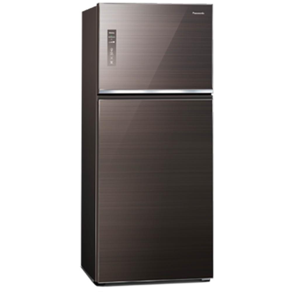 【Panasonic 國際牌】原廠控價~問問有優惠價NR-B421TG-T 422公升無邊框玻璃雙門冰箱曜石棕(含基本安裝)