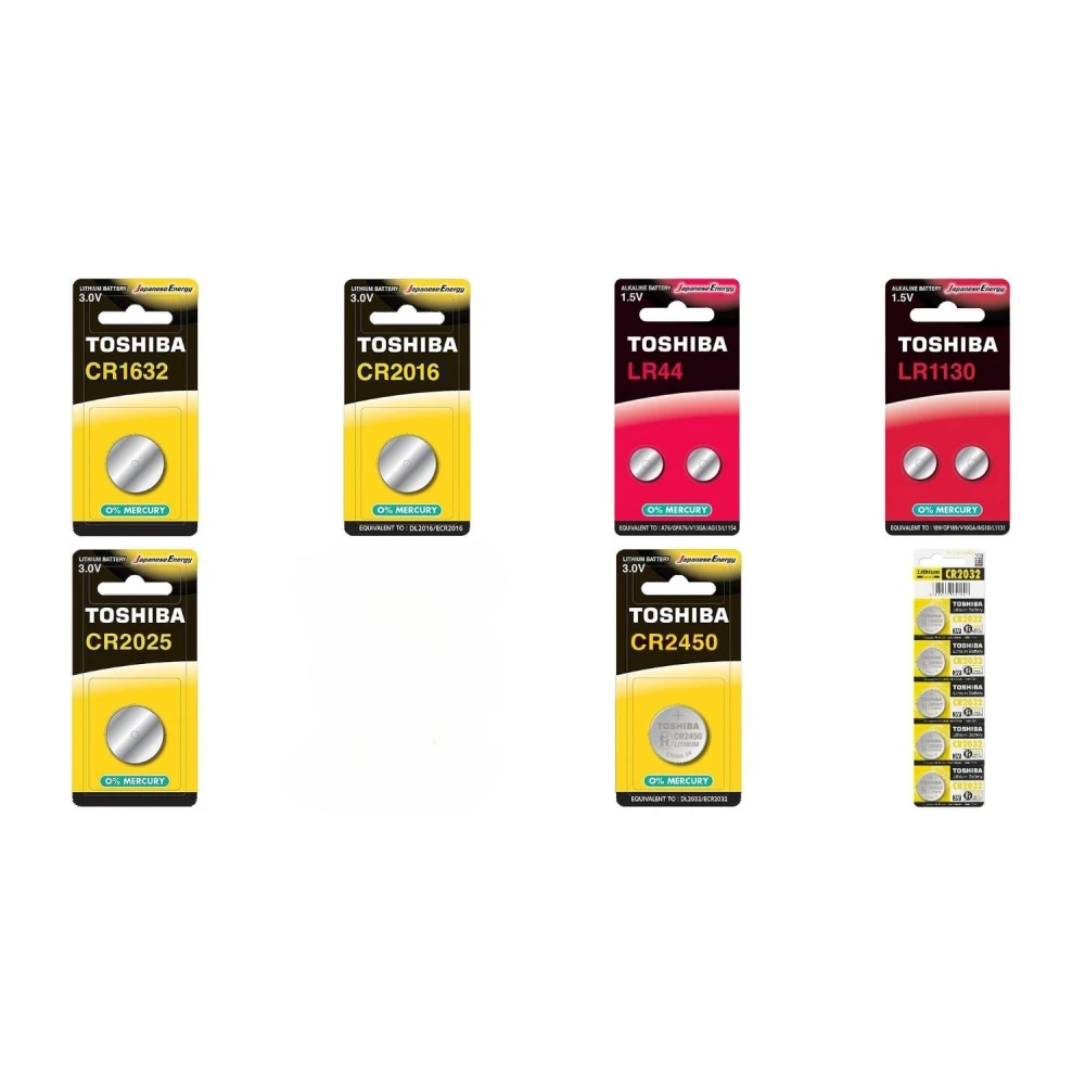 【TOSHIBA 東芝】東芝 鈕扣電池 全系列 CR2032 CR2025 CR2016 CR1632 CR2450 LR44 LR1130