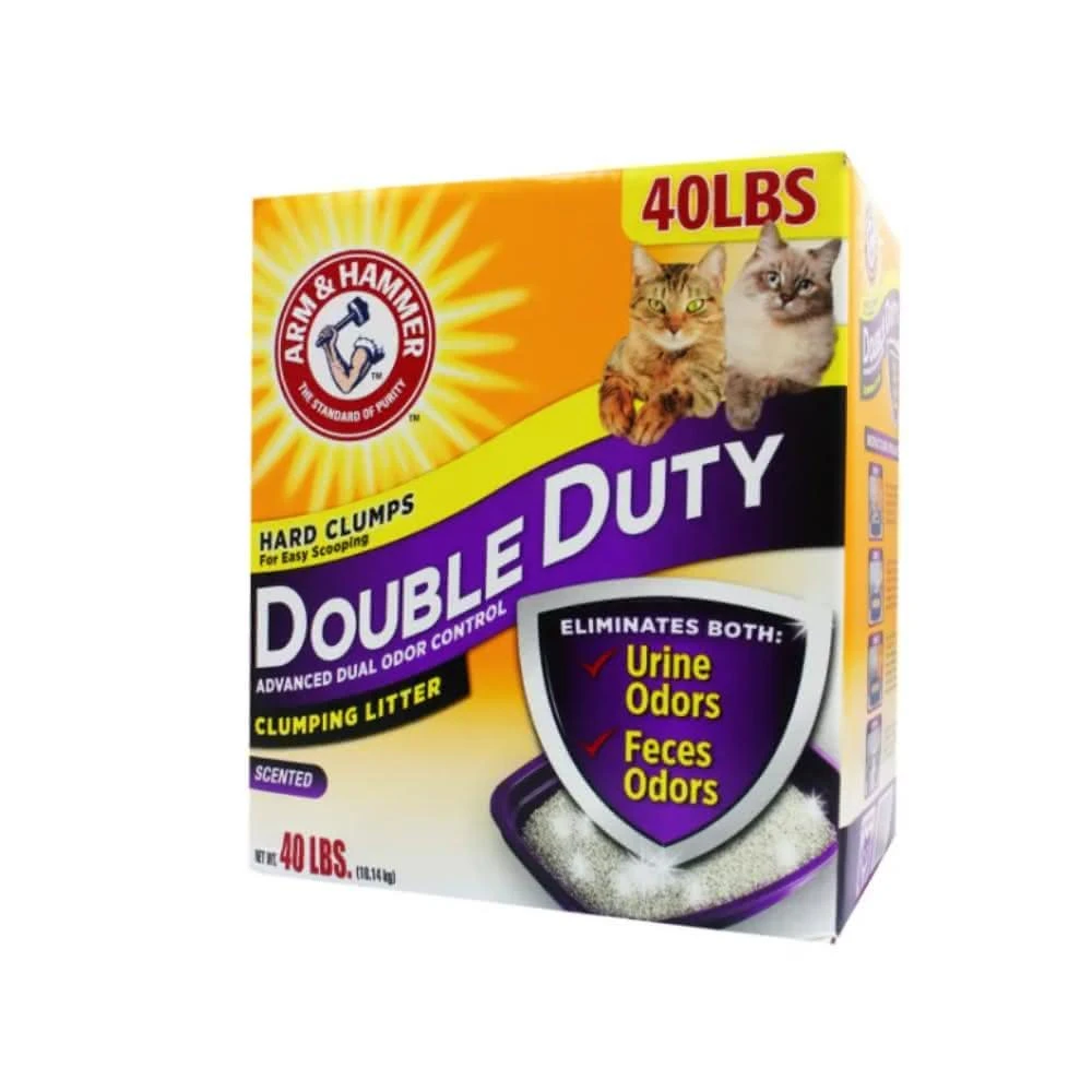 【ARM&HAMMER 鐵鎚】雙效加強除臭貓砂1入/一筆訂單限一箱加強除臭貓砂 40LB/18.14kg