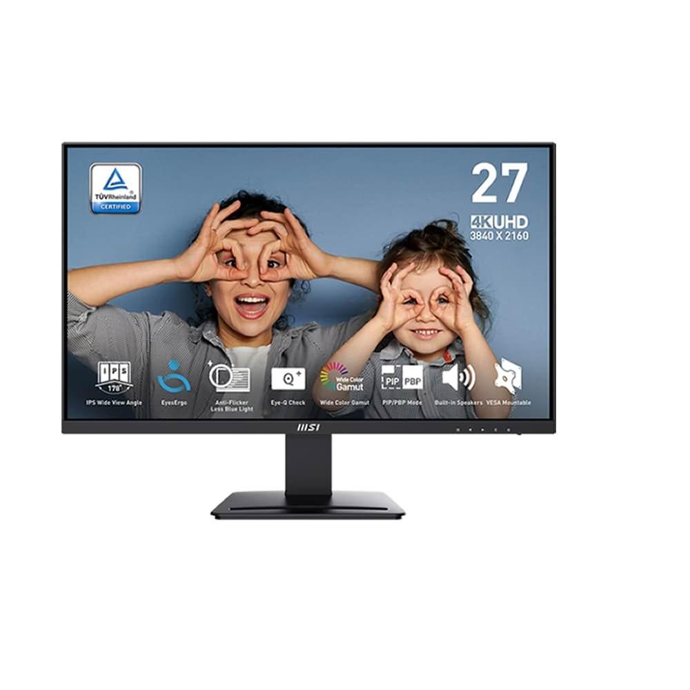 【MSI 微星】PRO MP273U 電腦螢幕(27吋 IPS UHD 60Hz 4ms HDR 內建喇叭 護眼螢幕 電競螢幕)