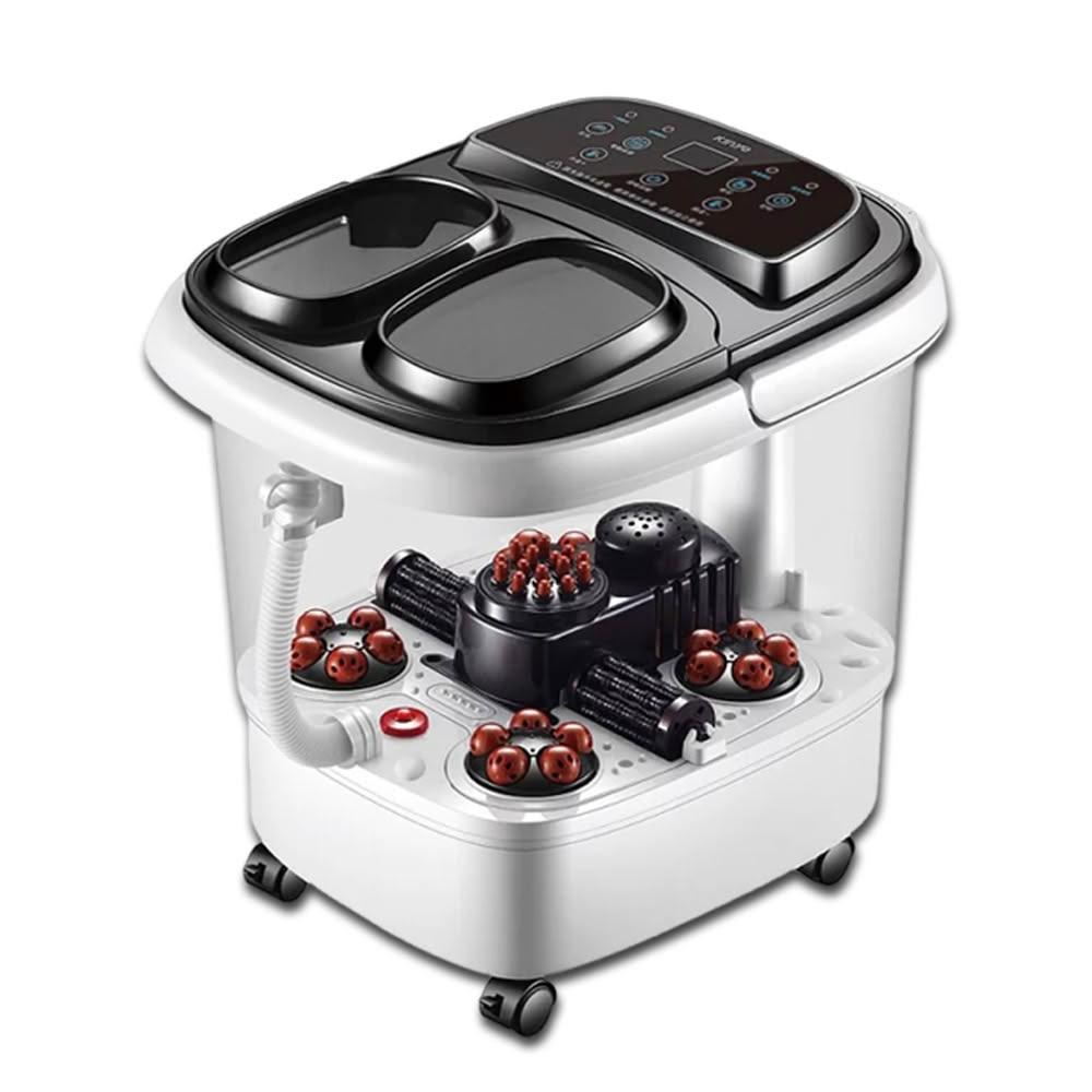 KINYO IFM-6003 KINYO IFM-6003 自動按摩恆溫足浴機,專為忙碌雙腳設計,具備腳底滾輪與振動按摩功能,結合加熱、定時及微電腦控制面板,讓泡腳更舒適便捷。500W功率快速加熱,尺寸W380 x H360 x D420 mm,重量4.5kg,適合居家使用。BSMI認證,1年保固,產地中國。提升血液迴圈,緩解腳部疲勞,個人衛生用品,一經拆封影響退貨。
