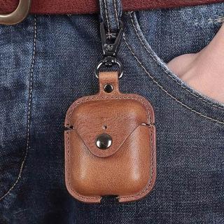 【MoonDy】耳機殼套 藍芽耳機殼 真皮耳機殼 airpods耳機套 耳機防摔殼 蘋果藍牙耳機保護套 軟殼皮套 禮物