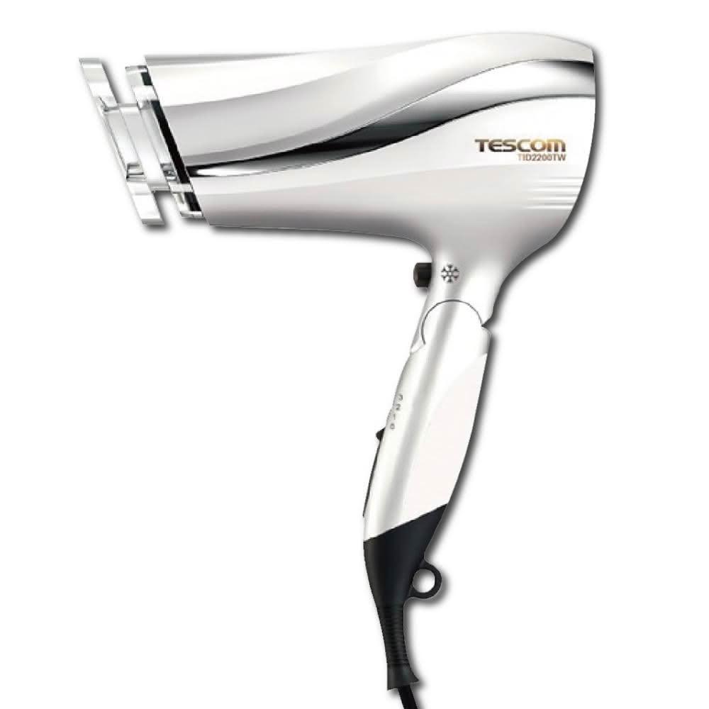 【TESCOM】防靜電大風量吹風機 TID2200TW (吹風機 大風量 修護離子 日本設計 TID2200__Kimi極美職人推薦)