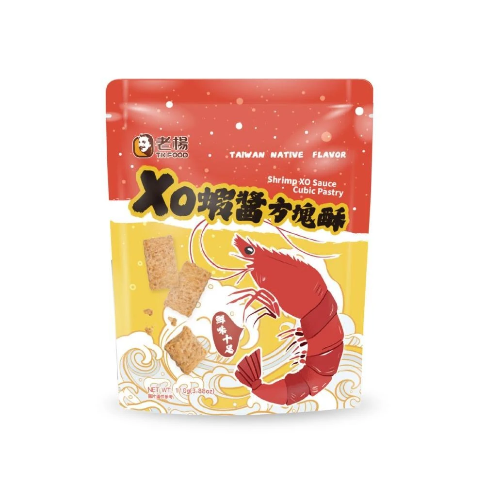 【老楊】XO蝦醬方塊酥-110g（立袋）