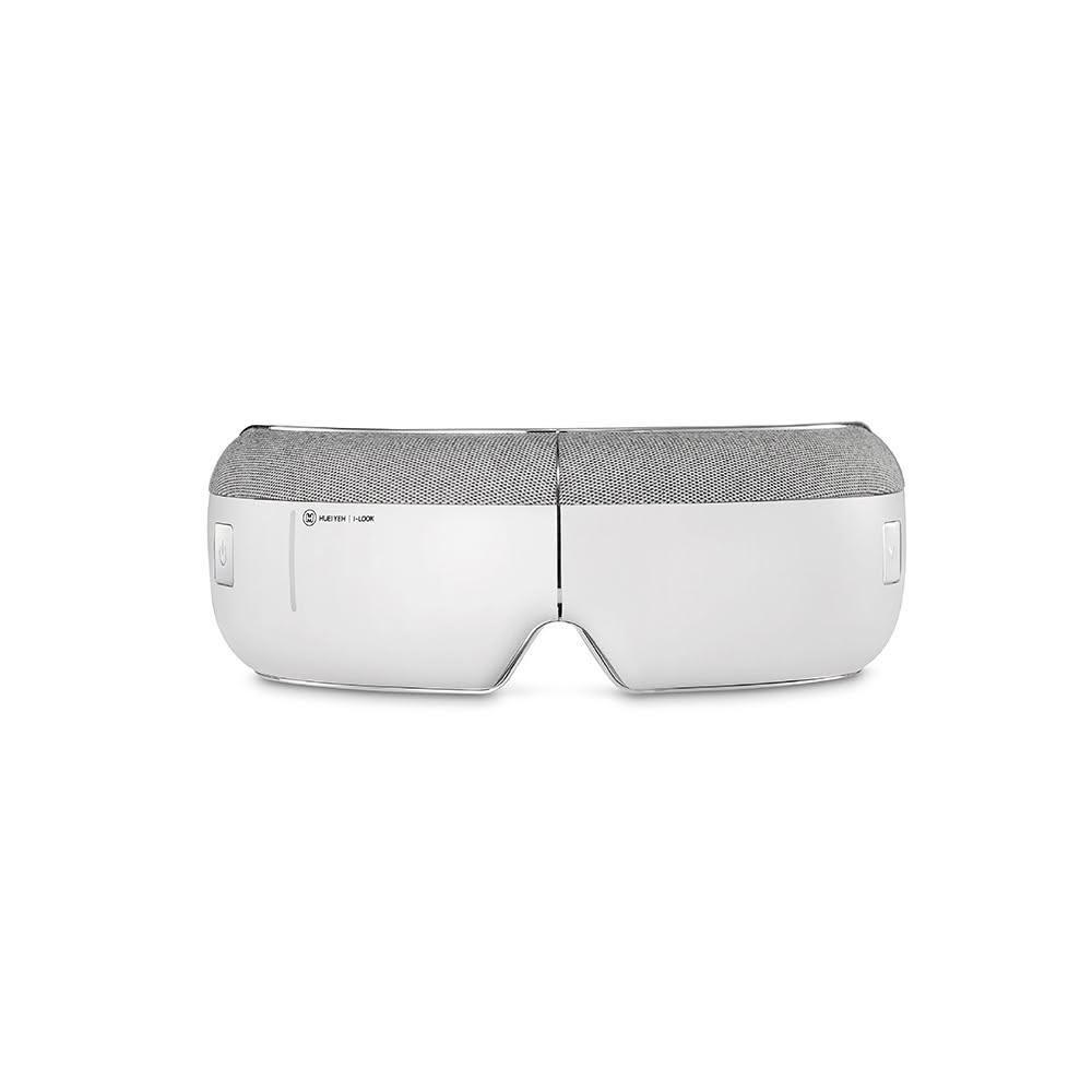  輝葉 HY-Y05 眼部氣壓按摩機，專為眼部設計的氣壓式按摩方式，提供舒緩放鬆體驗。內建溫熱功能及音樂播放，幫助緩解眼部疲勞。白色系設計，展開尺寸21x7.6x12cm，折疊僅11x7.6x6.7cm，輕巧便攜僅335g。充電式電源5V，消耗功率5W，無遙控器操作簡易。中國製造，BSMI R32600認證，1年保固，適合日常個人衛生保養。 