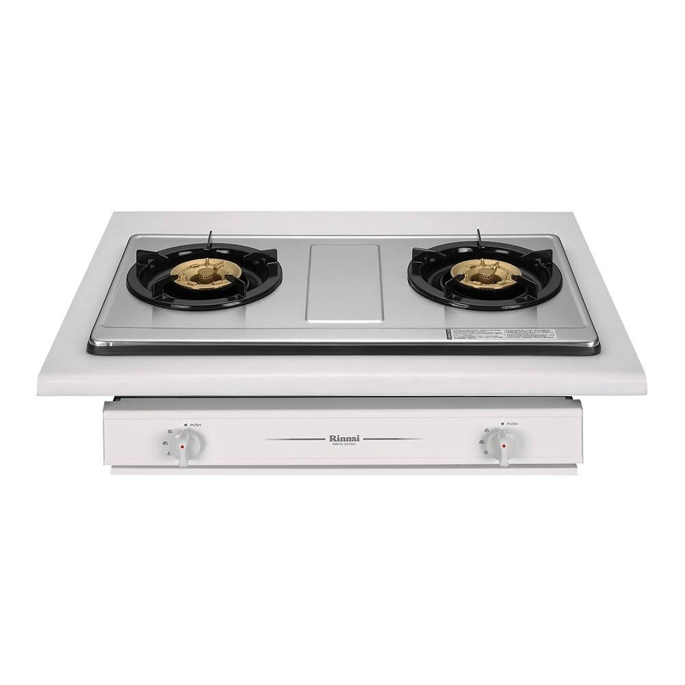 【林內】《林內Rinnai》RBTS-227SC 嵌入式傳統不銹鋼雙口爐 傳統系列 (僅限 中彰投 含基本安裝)