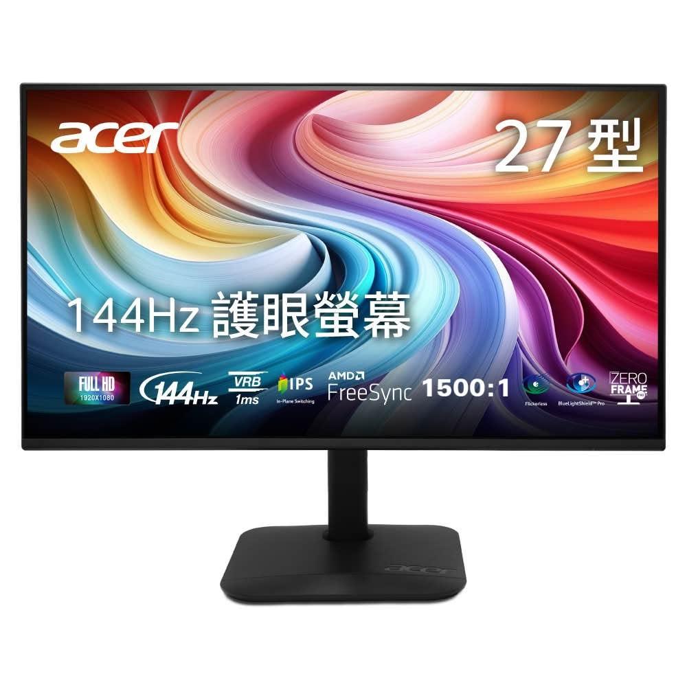 【Acer 宏碁】KA272 P6 27型螢幕(IPS/144Hz/FHD/1ms/內建喇叭)