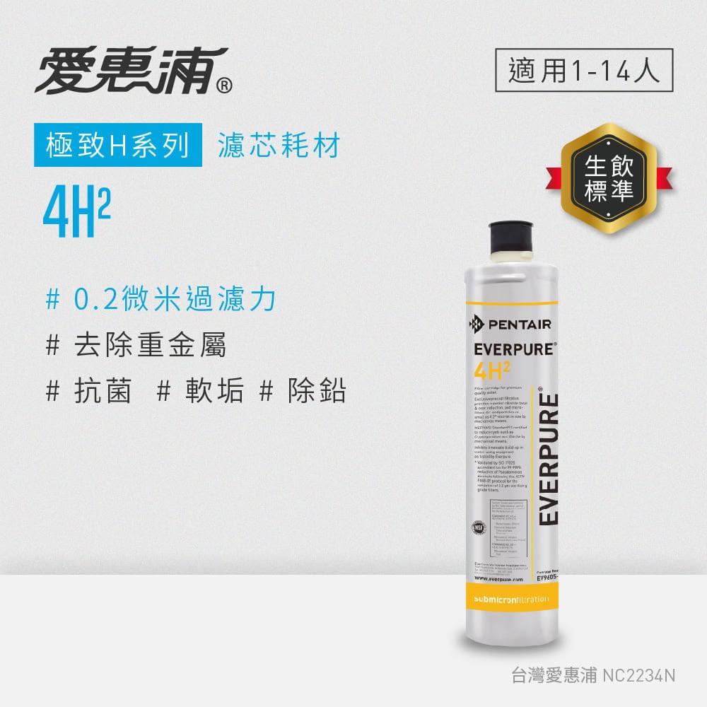 【EVERPURE 愛惠浦】4H2活性碳濾芯。可取代4KPLUS/BH2濾芯(DIY更換)