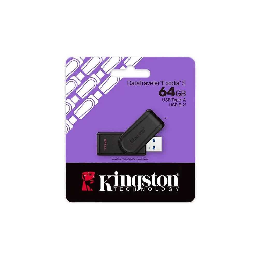 【Kingston 金士頓】64GB 64G DataTraveler Exodia S USB3.2 隨身碟 DTXS/64GB