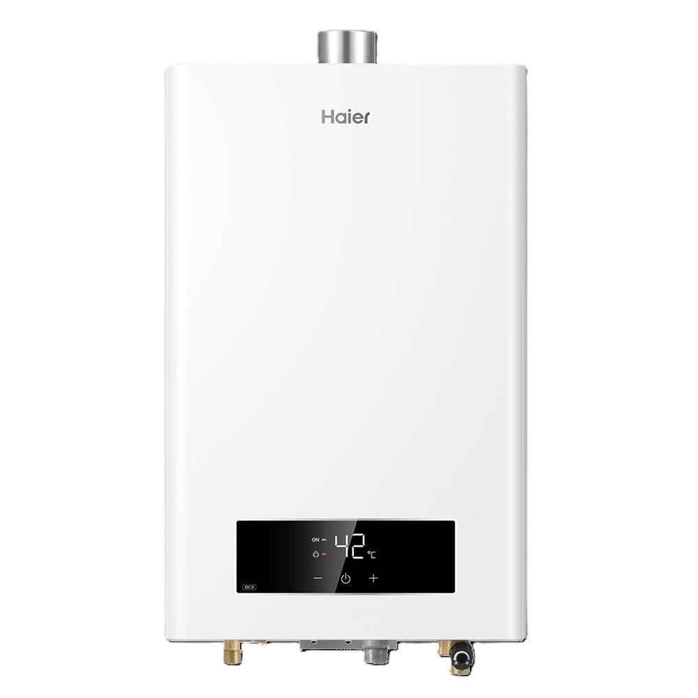 【Haier 海爾】JSQ34-16DC3 智能恆溫熱水器 (含標準安裝)｜屋內型｜16公升｜天然氣｜強制排氣｜3段火排｜數位恆溫｜