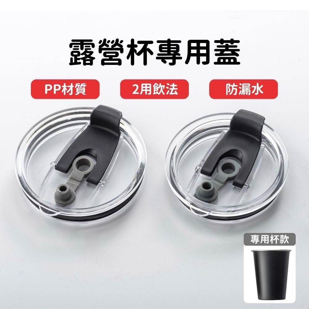 【Lami Fans】露營杯專用杯蓋（350ml 500ml 兩用杯蓋 透明蓋子 PP材質 水瓶配件 隨身杯子 飲料杯蓋 不銹鋼蓋 吸管杯蓋）