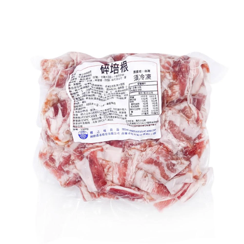 【魚大俠】櫻之味-培根片/碎培根(1kg/包)#重組肉#培根炒飯用-2B4B 魚大俠 FF470