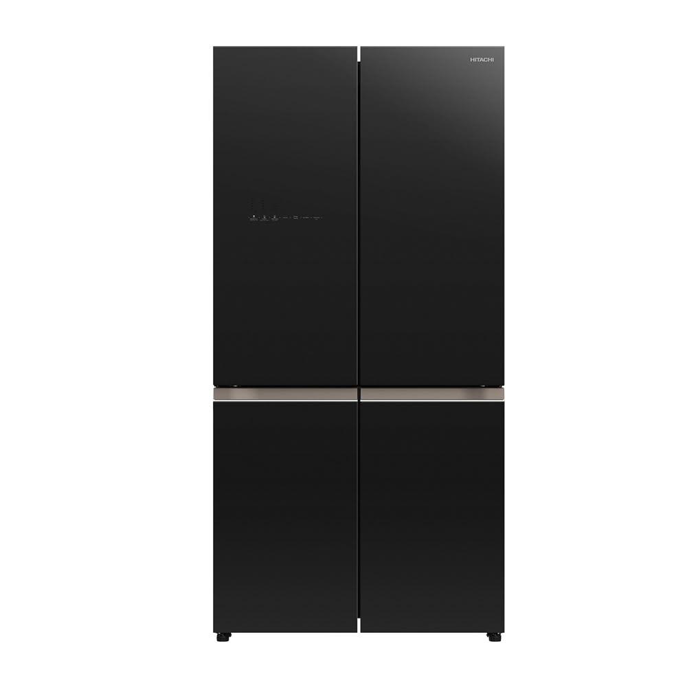 【HITACHI 日立】HR4N9713DFSVA 冰箱 645L 四門十字對開 琉璃黑 變頻 HITACHI 日立