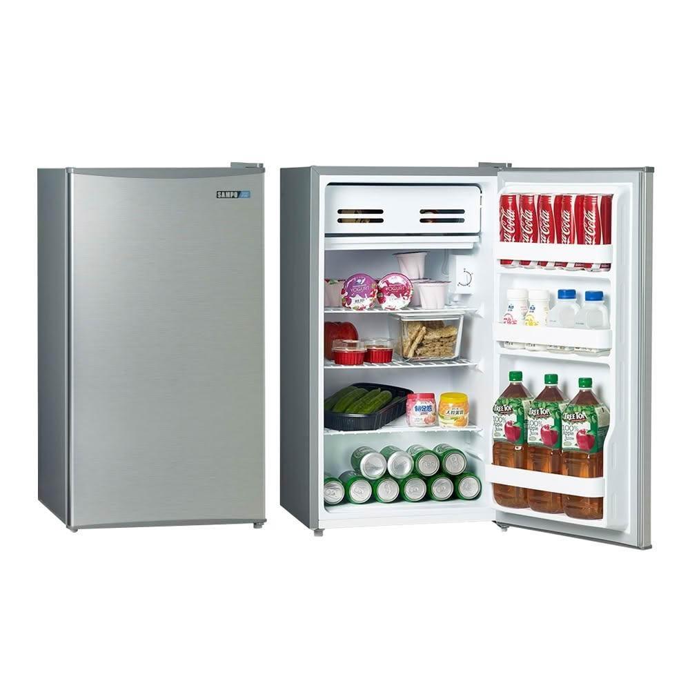 【SAMPO 聲寶】( SR-C09 ) 95公升 獨享單門冰箱 -髮絲銀