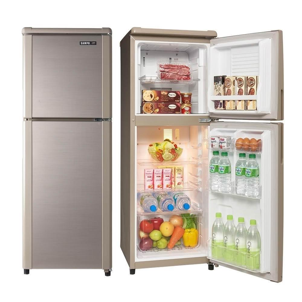 【SAMPO 聲寶】( SR-C14Q/Y9 ) 140公升 經典定頻雙門冰箱-晶鑽金