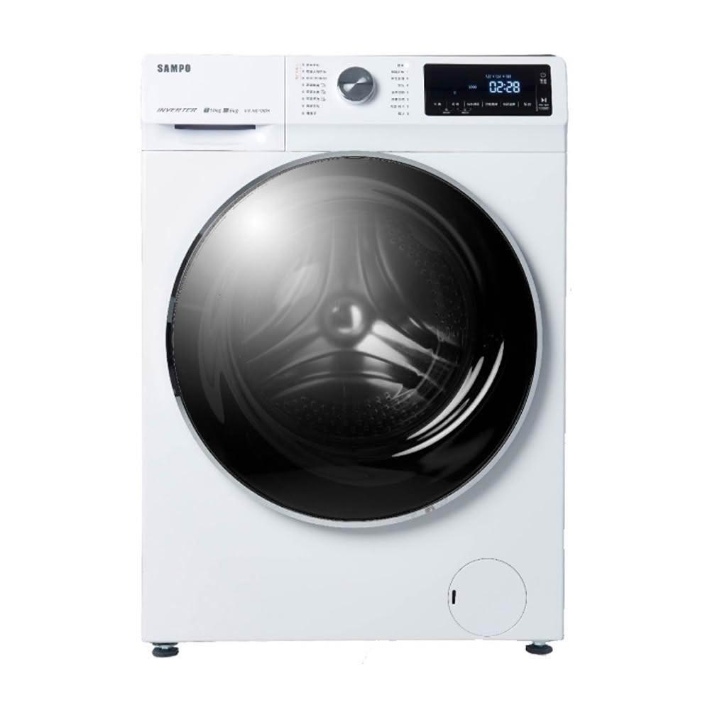 【SAMPO 聲寶】( ES-ND10DH ) 10KG 蒸洗脫烘 變頻滾筒洗衣機 -鈦金白《送基本安裝、舊機回收》