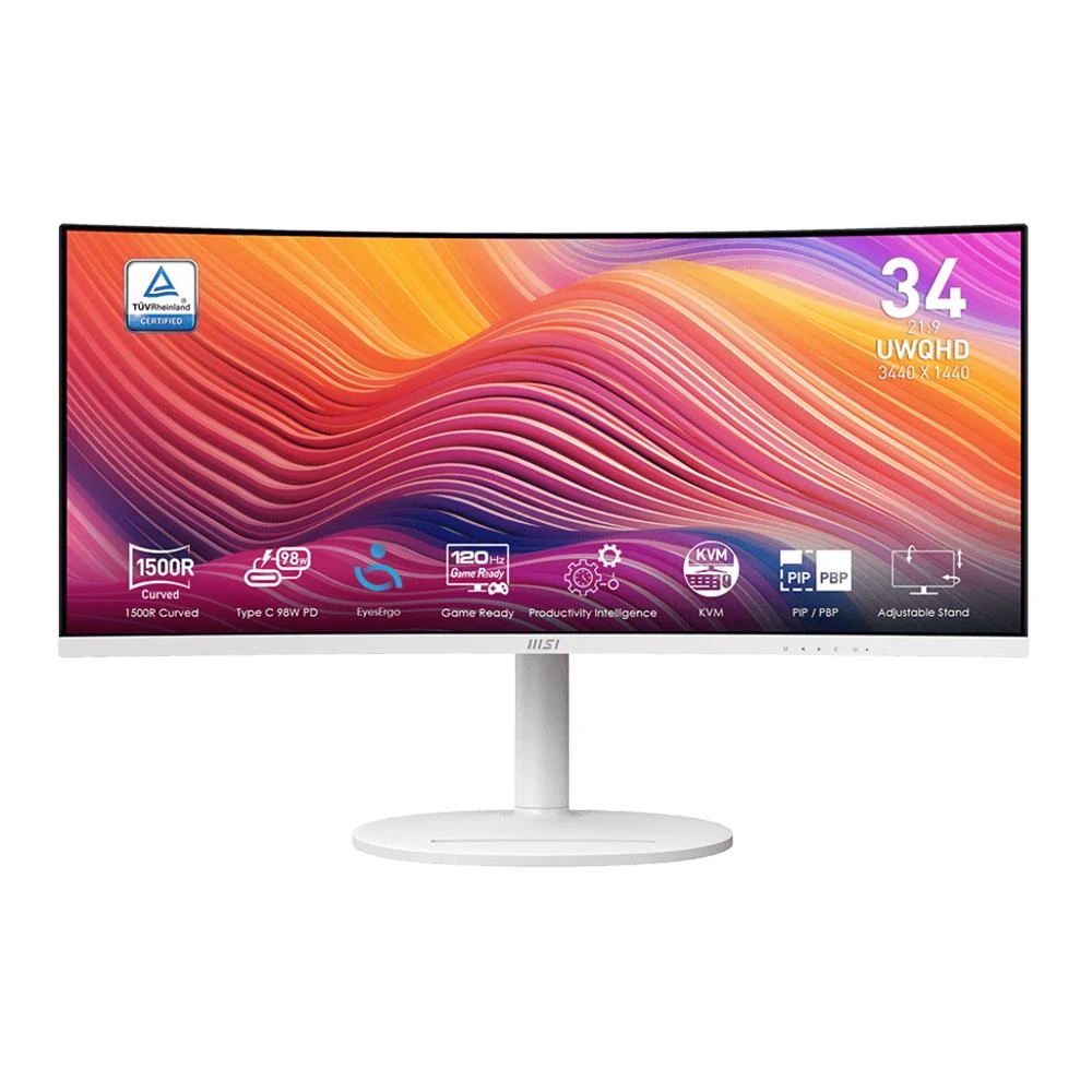 【MSI 微星】Modern MD342CQPW 34型 VA曲面螢幕