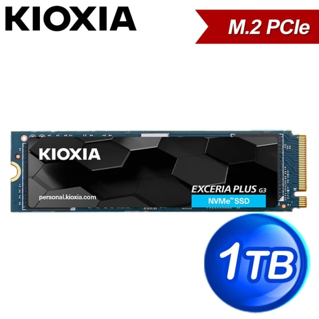 KIOXIA 鎧俠】EXCERIA PLUS G3 1TB 2TB M.2 2280 PCIe NVMe Gen4x4 SSD