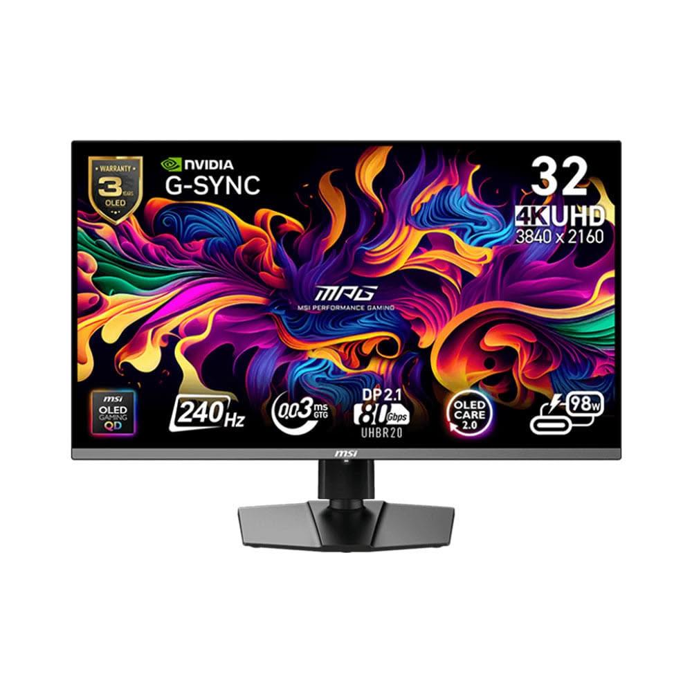 【MSI 微星】MPG 322URX QD-OLED 電競螢幕 32型 4K/OLED/240Hz/DP2.1a/0.03ms