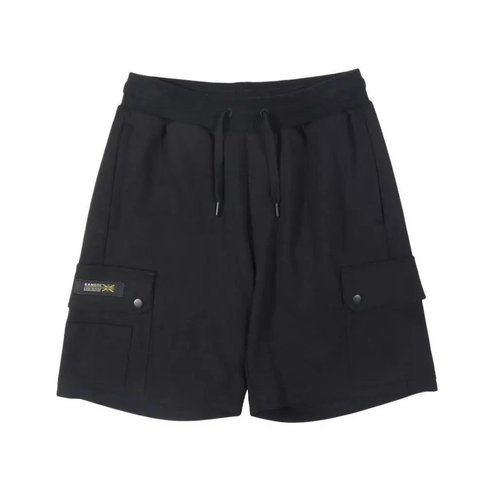 【KANGOL】KANGOL 袋鼠 中性 休閒 短褲 黑 6525154720
