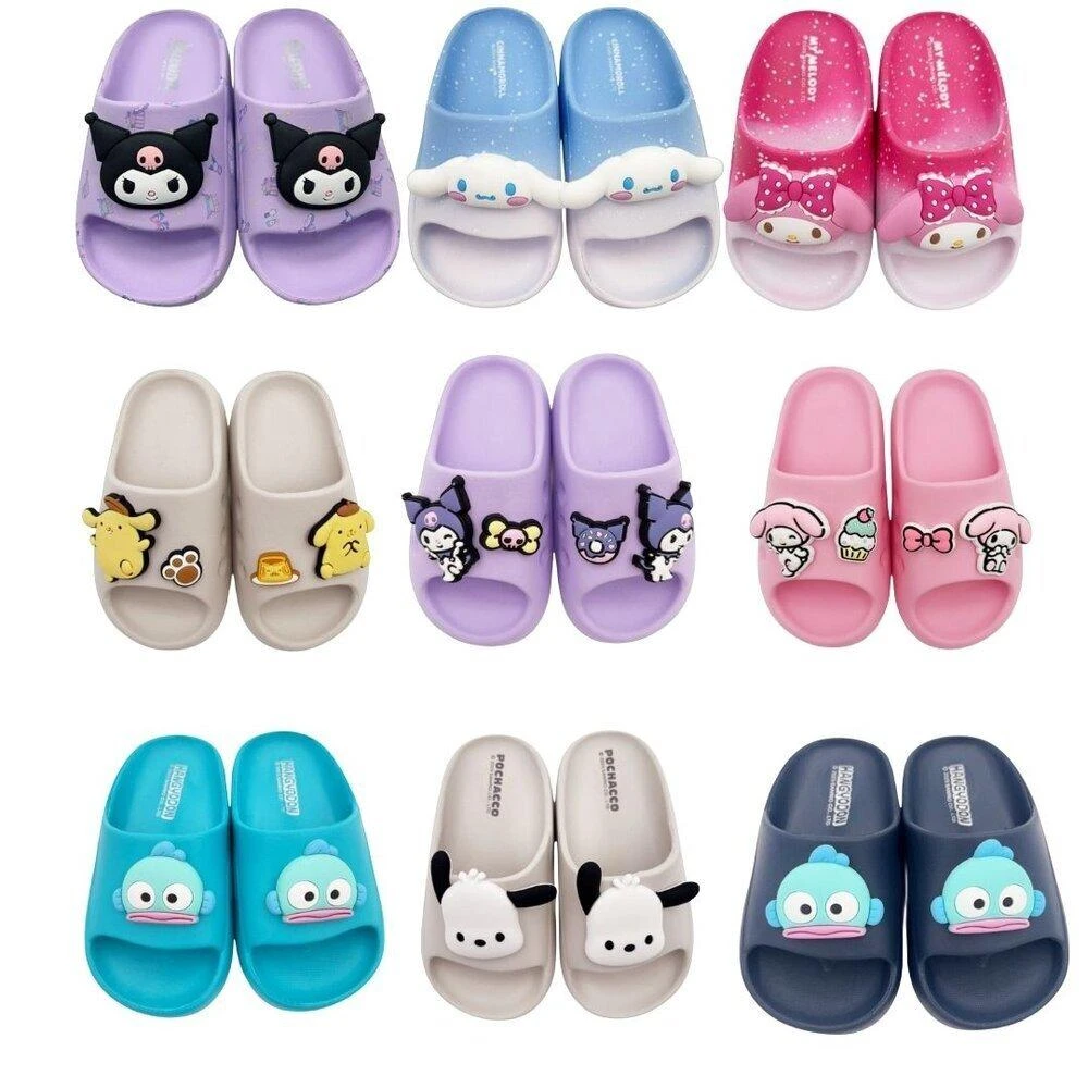 【SANRIO 三麗鷗】三麗鷗明星輕量拖鞋 童鞋 嬰幼童鞋 三麗鷗 中大童 拖鞋 庫洛米 輕量拖鞋 卡通拖鞋 大童鞋