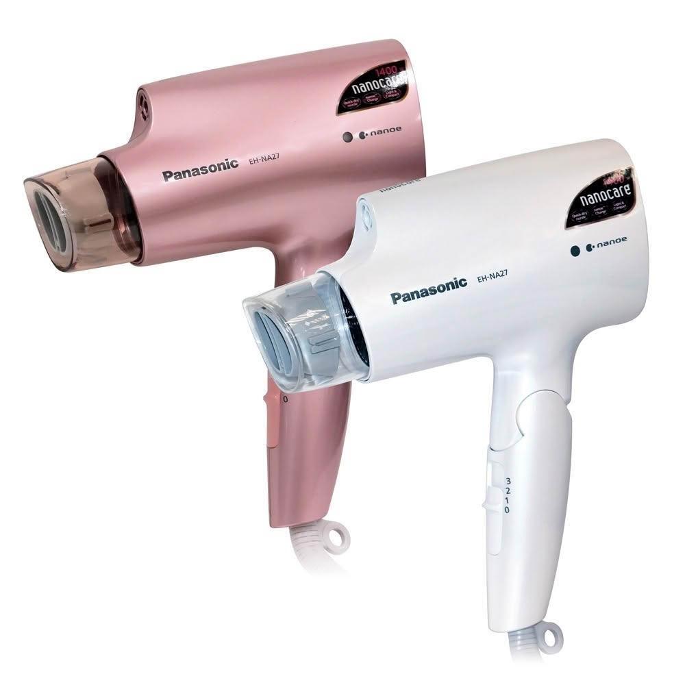 【Panasonic 國際牌】EH-NA27 奈米水離子 折疊吹風機 三段溫控 粉/白