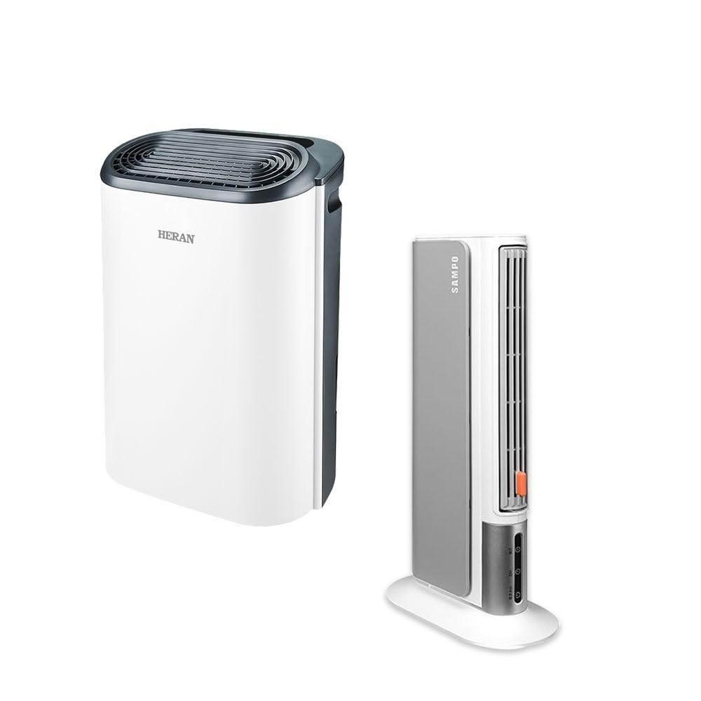 【HERAN 禾聯】下殺促銷!! 超值組合6L銀離子抑菌除濕機 HDH-12DY030(N)+【聲寶SAMPO】陶瓷式電暖器HX-LA04P