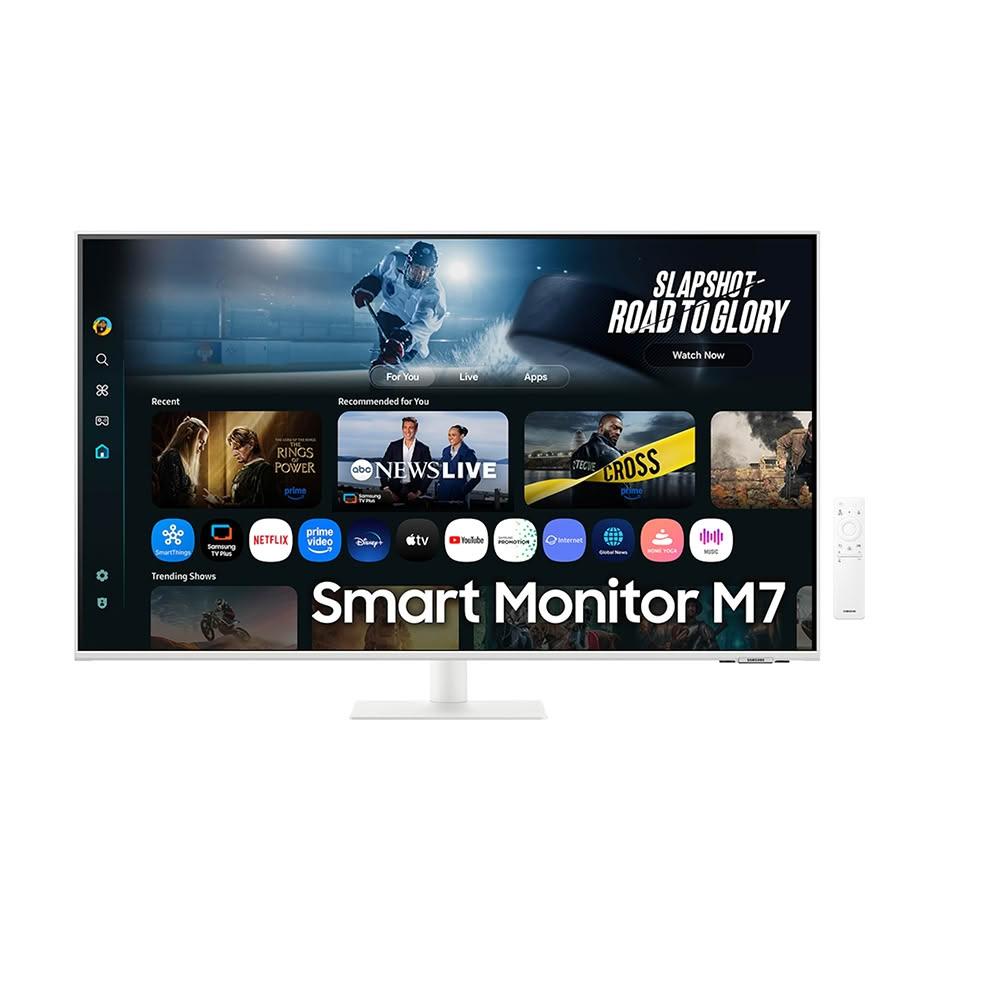 【Samsung 三星】SAMSUNG 三星 S43FM703UC 電腦螢幕 43吋 60Hz 4k 4ms 內建喇叭 白色螢幕 智慧螢幕