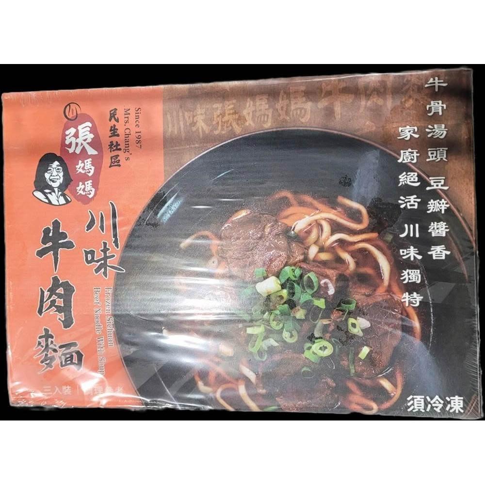 張媽媽民生社區 冷凍川味牛肉麵 760公克 X 3入