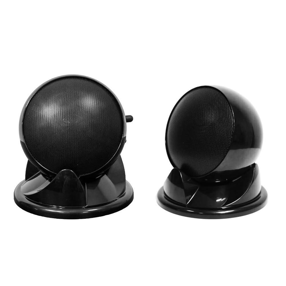 KARMEN V-35 桌放型衛星磁吸式喇叭 黑(一對)