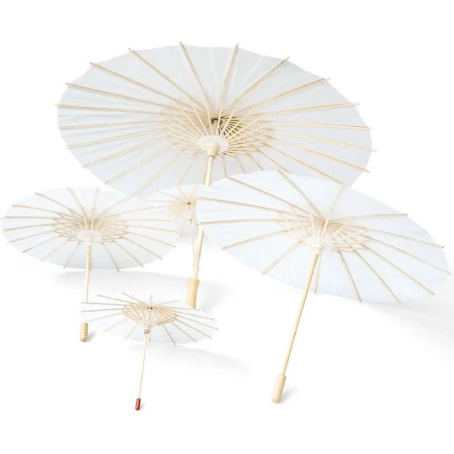 空白彩繪油紙傘-直徑30cm (彩繪傘 紙傘 雨傘 手作DIY 塗鴉彩繪 美術教材 美勞材料 裝飾傘)
