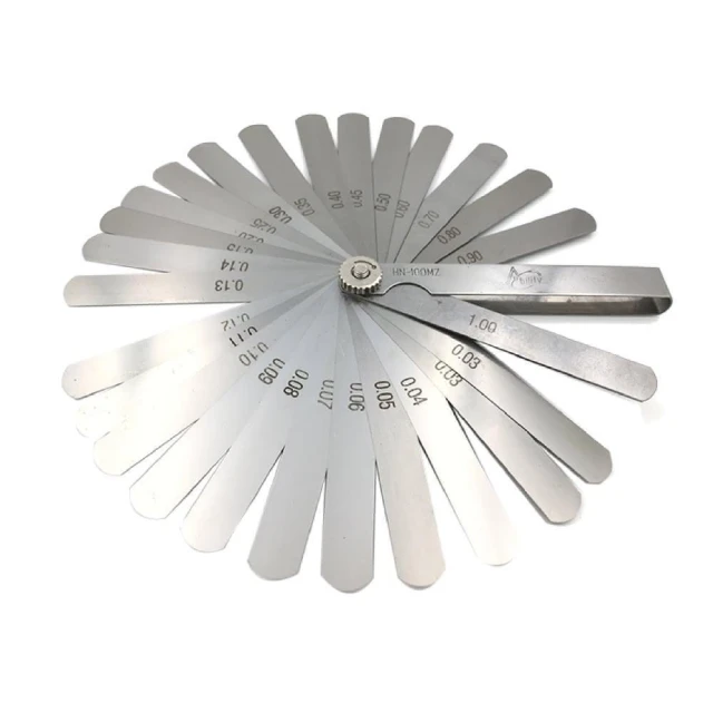 【標準型100mm】厚薄規／間隙規 25片入 0.03–1.00mm 公制