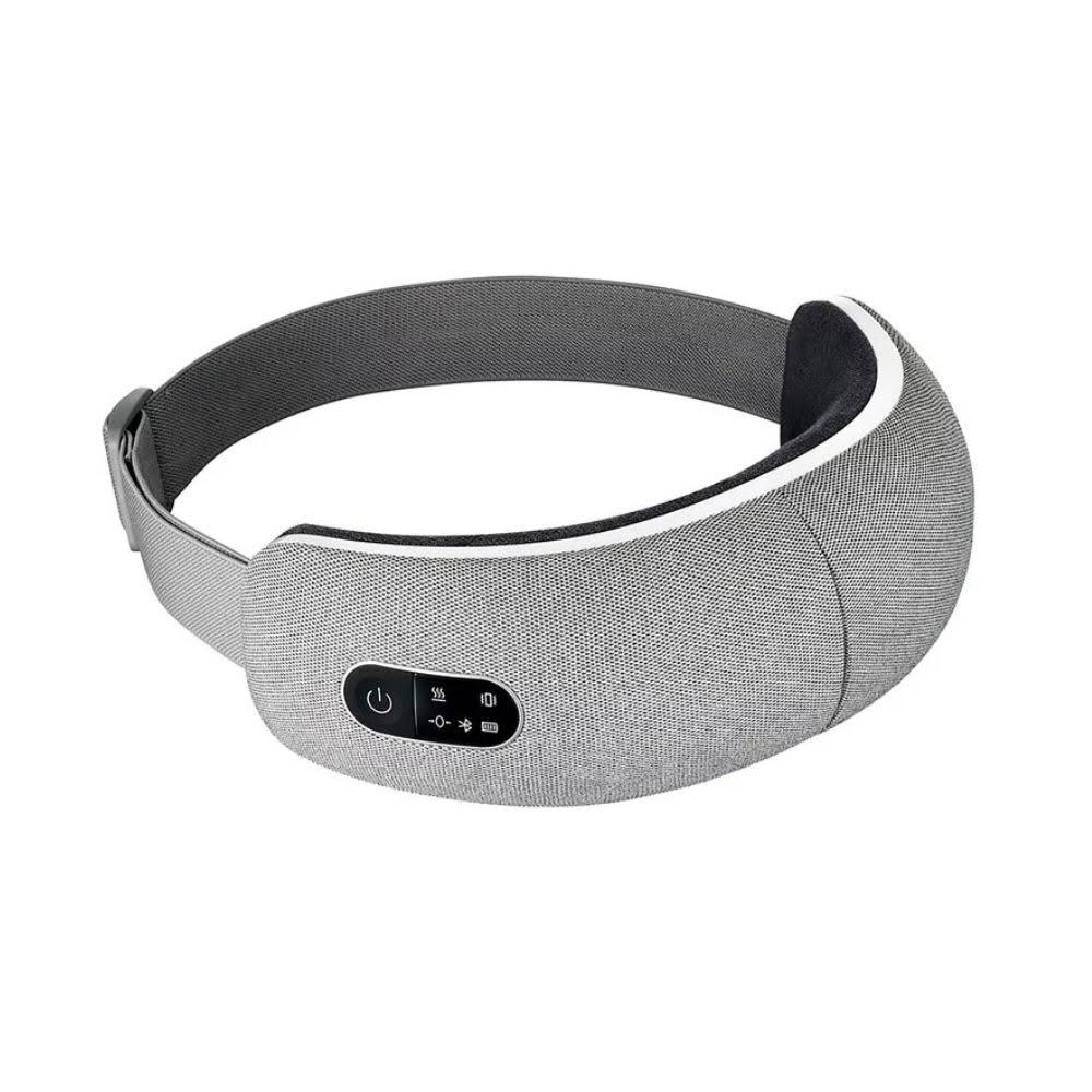  KINYO IAM2602 眼部按摩機，專為現代人眼部疲勞設計，採用氣壓式按摩方式，結合溫熱功能有效舒緩眼周壓力。支援音樂播放，輕鬆放鬆心情。充電式設計，便攜輕巧（僅0.32kg），尺寸W19.5xH10.5xD6.5cm，灰色系外觀時尚。中國製造，1年保固，BSMI認證，適合日常眼部保養。立即擁有舒適眼部SPA體驗！ 